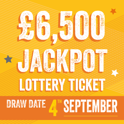 £6,500 Jackpot Lottery Ticket