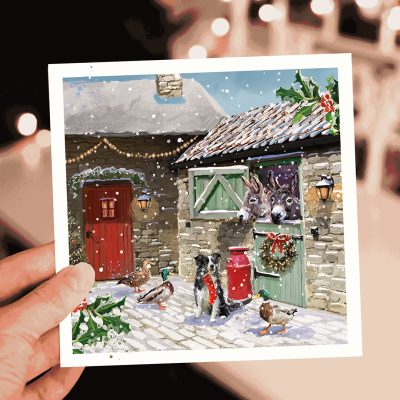 Farmyard Friends Christmas Card - 10 Pack