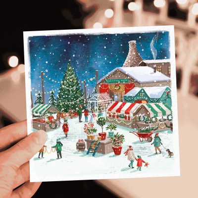 Potteries Christmas Market Christmas Card - 10 Pack