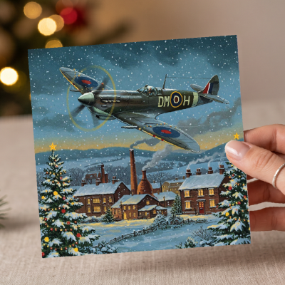 Festive Flight Christmas Card - 10 Pack